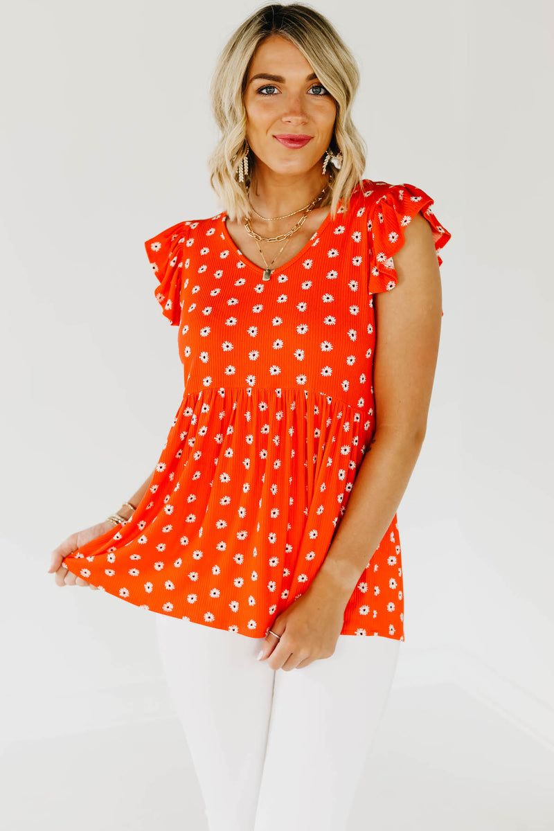 The Story Floral Peplum Top
