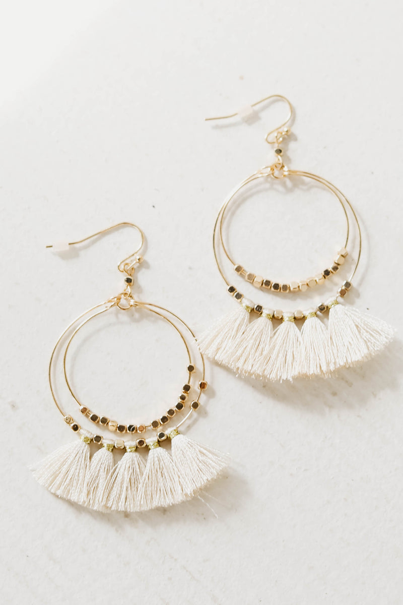 The Ulysses Bead Fringe Earring
