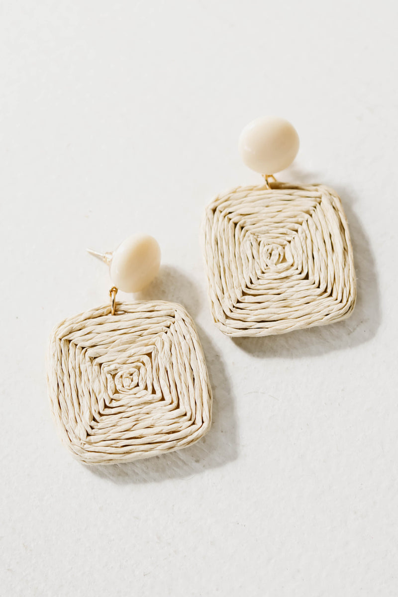 The Uriah Woven Jute Earring