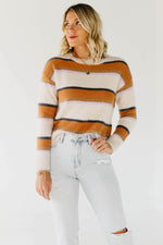 The Darla Eyelash Thread Striped Sweater