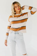The Darla Eyelash Thread Striped Sweater
