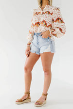 Kan Can Distressed 11" High Rise Mom Shorts - KC7984M
