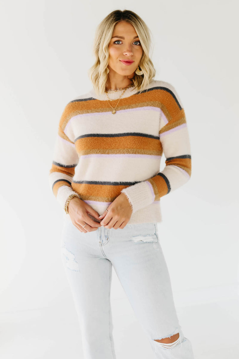 The Darla Eyelash Thread Striped Sweater