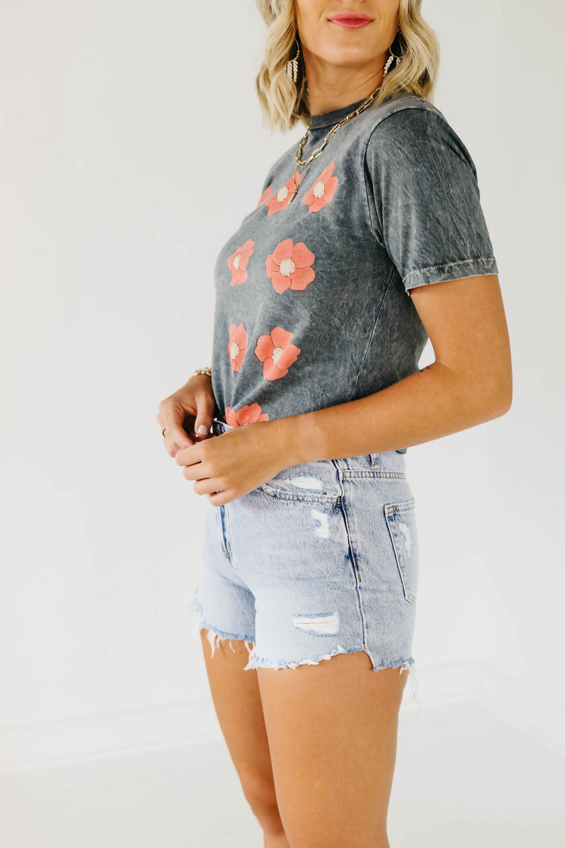 Vervet Denim | The Enoch Step Hem Denim Shorts