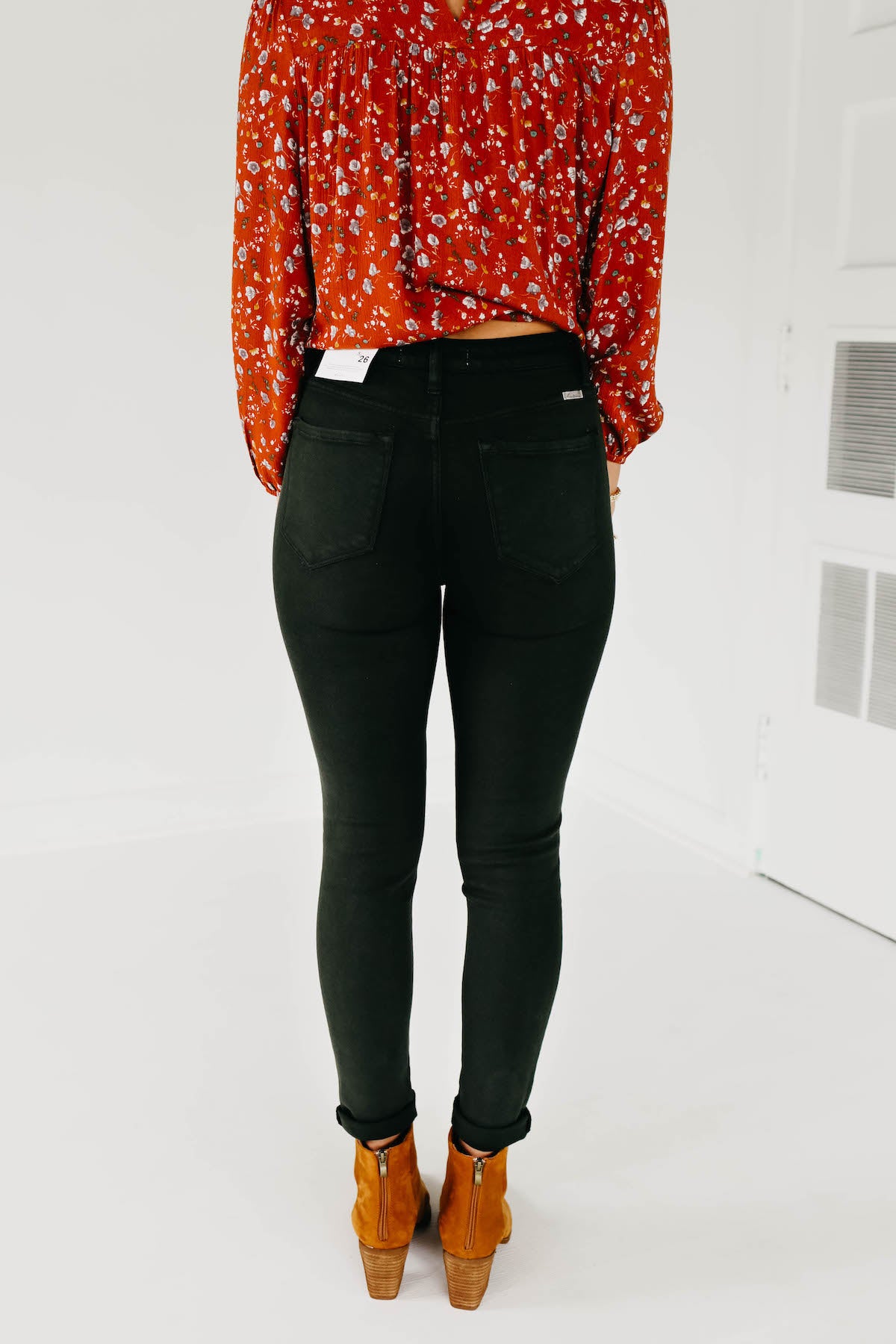 Kan Can Gemma 10 Inch High Rise Skinny - KC7249 Dark Olive