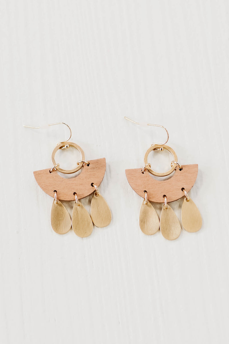 The Dario Teardrop Charm Earring