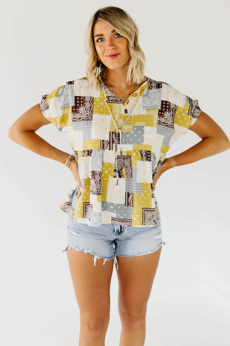 The Luana Tie Front Blouse
