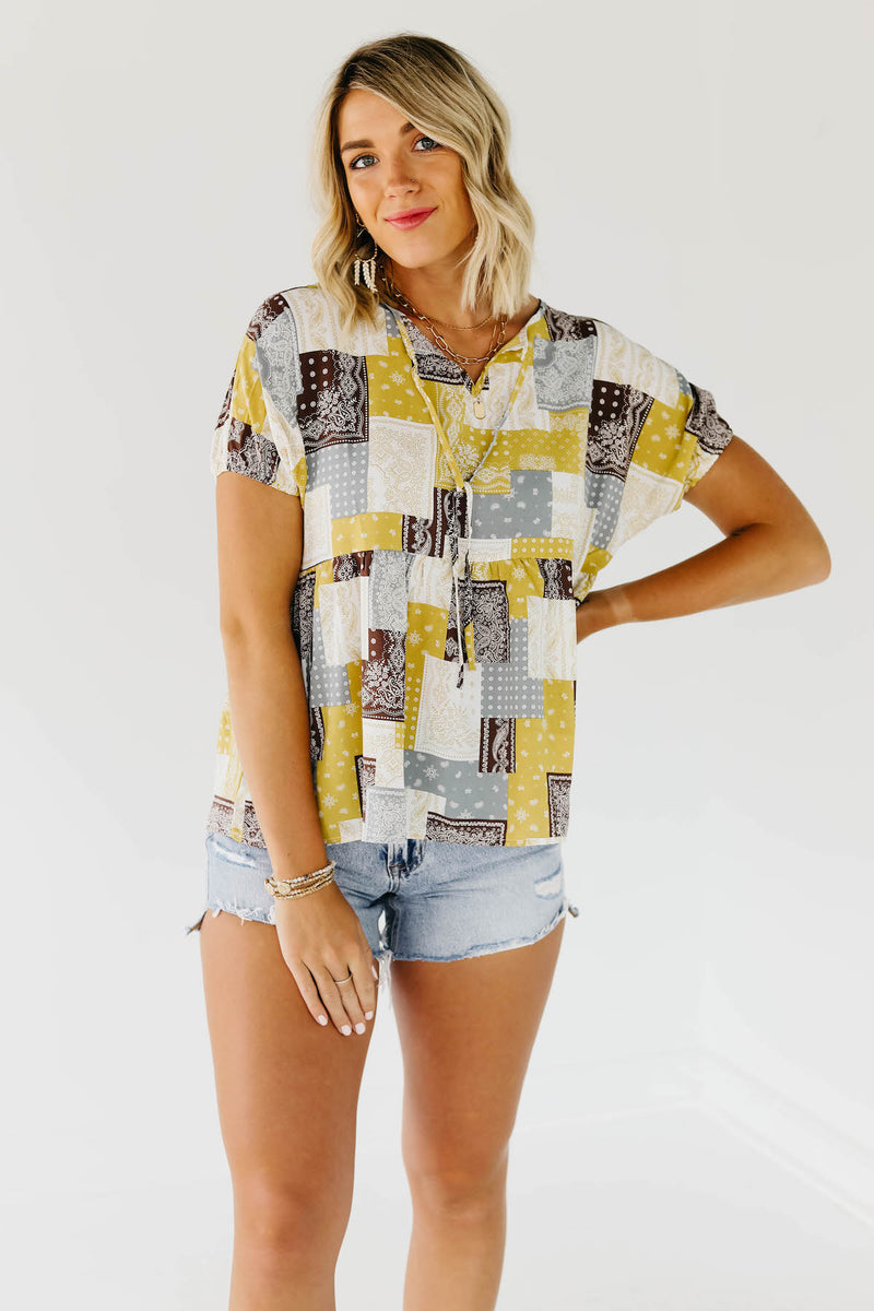 The Luana Tie Front Blouse