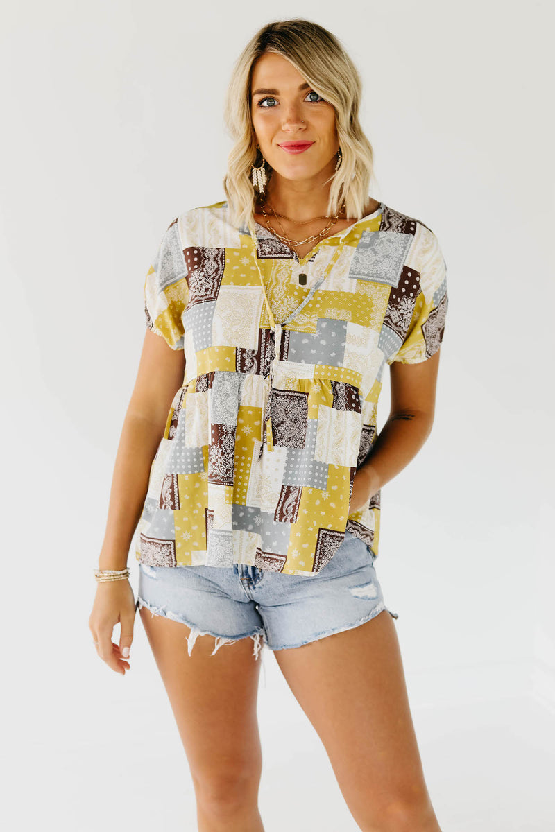 The Luana Tie Front Blouse
