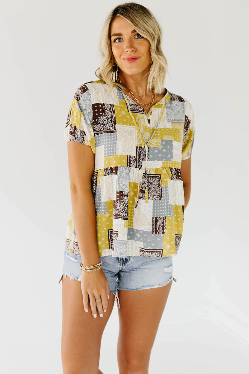 The Luana Tie Front Blouse