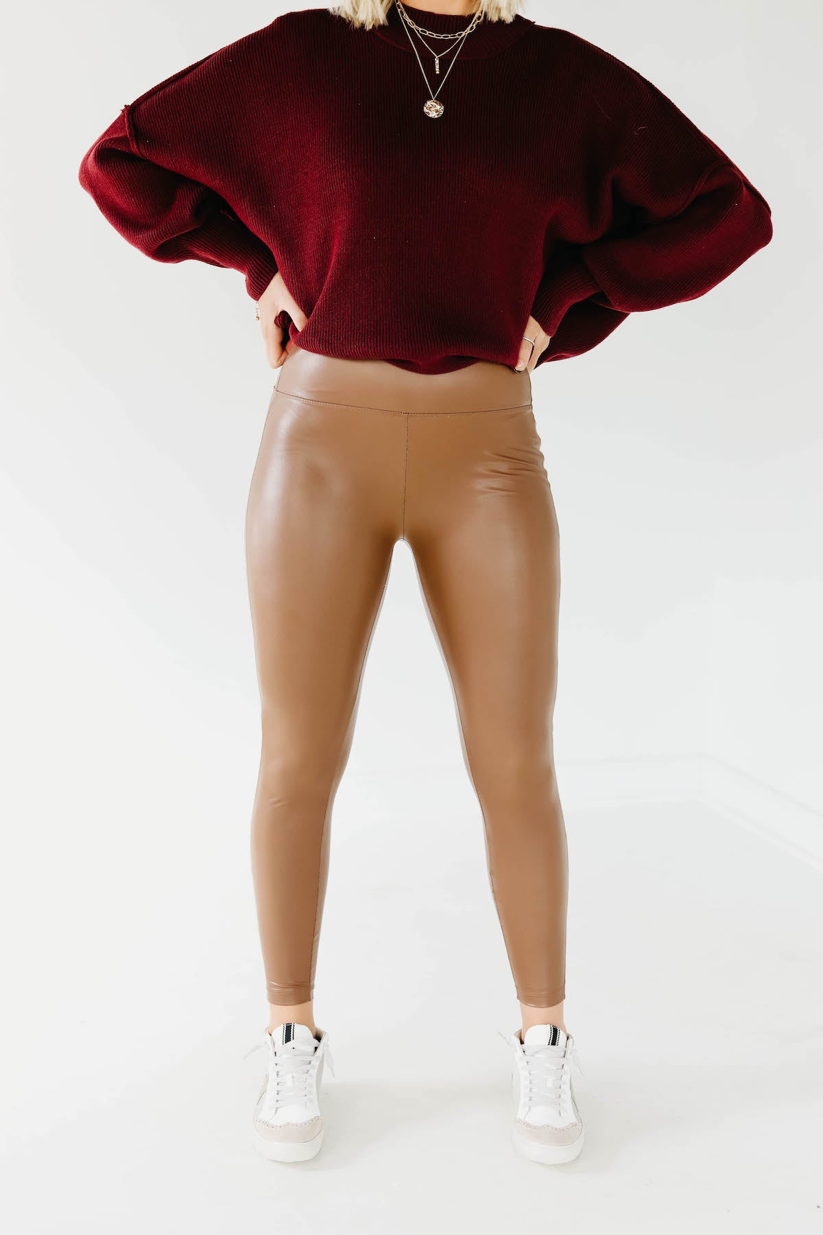The Weston Faux Leather Leggings