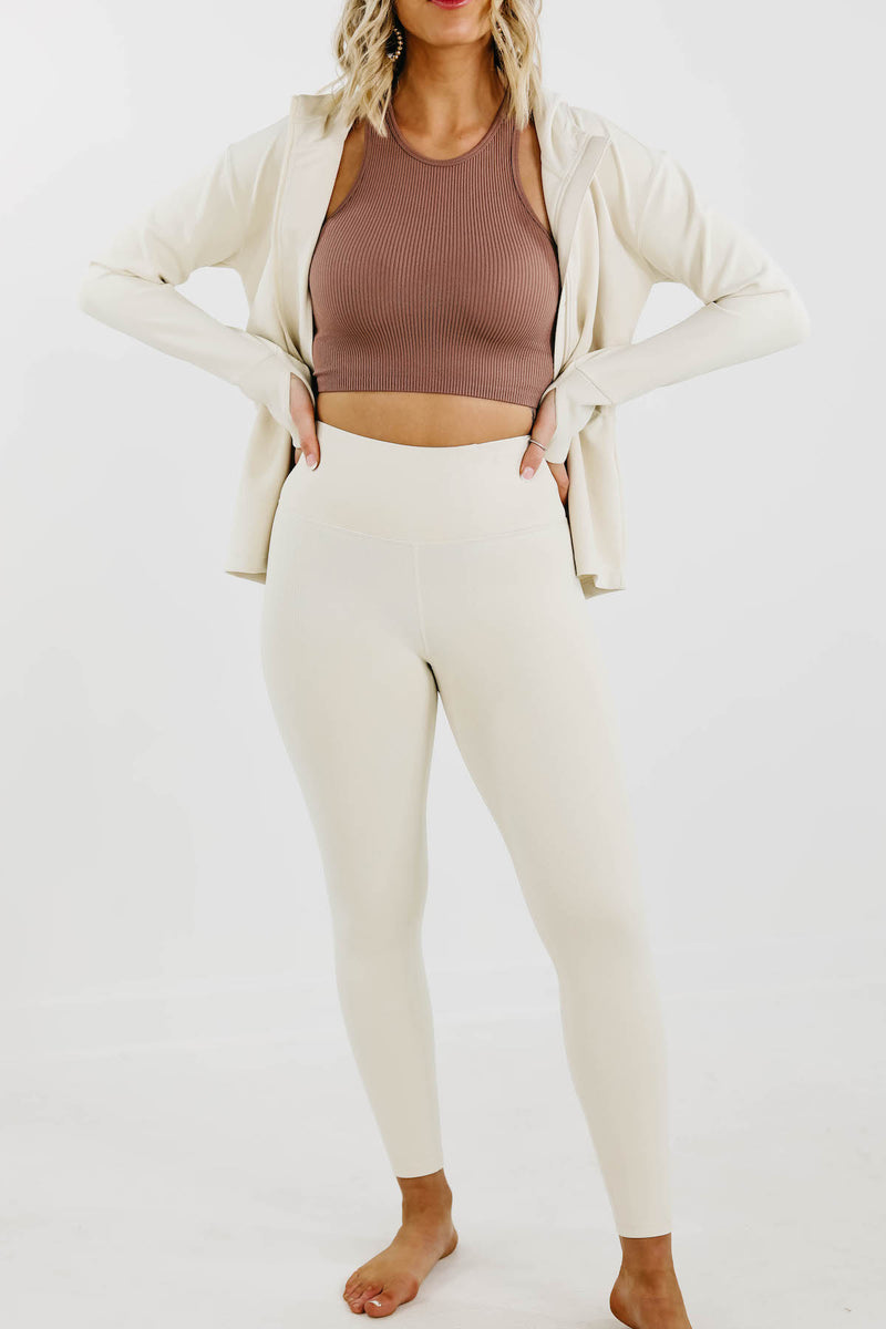 The Morgan Ribbed High Waisted Legging