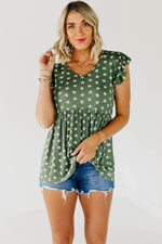 The Story Floral Peplum Top