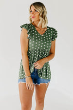 The Story Floral Peplum Top