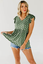 The Story Floral Peplum Top