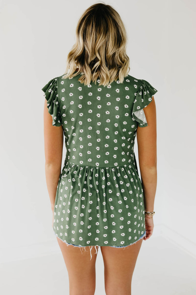 The Story Floral Peplum Top