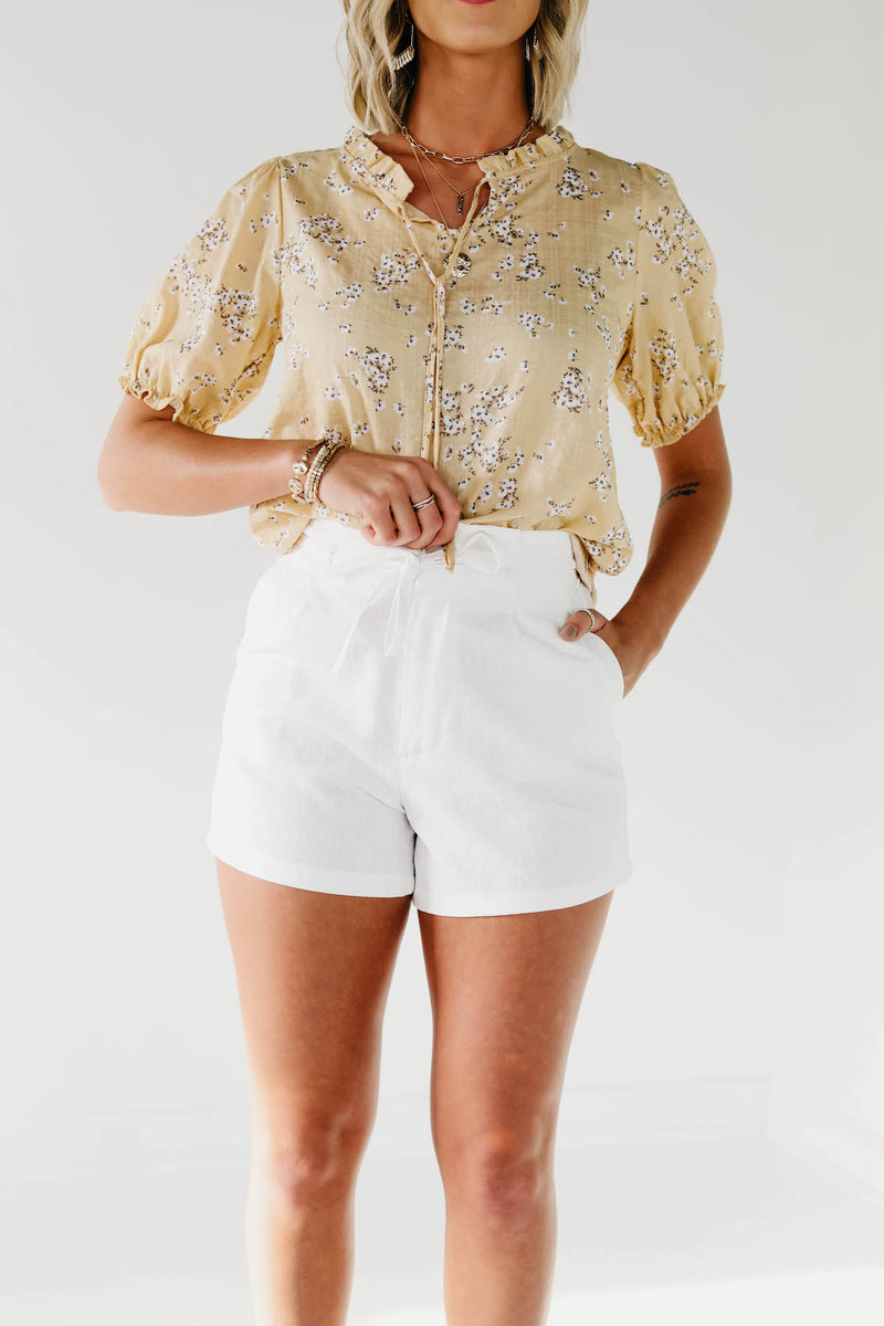 The Celeste Linen Shorts