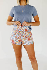 The Stefania Smocked Floral Shorts