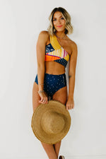 The Santiago Patchwork Swim Top