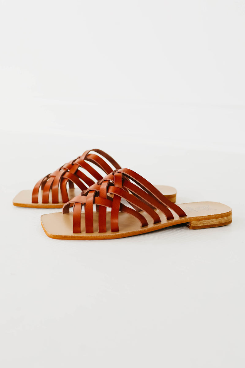 The Lana Sandal - Cognac