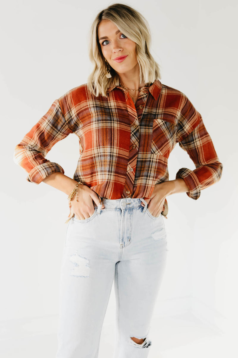 The Kayden Tape Trim Flannel Shirt