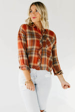 The Kayden Tape Trim Flannel Shirt