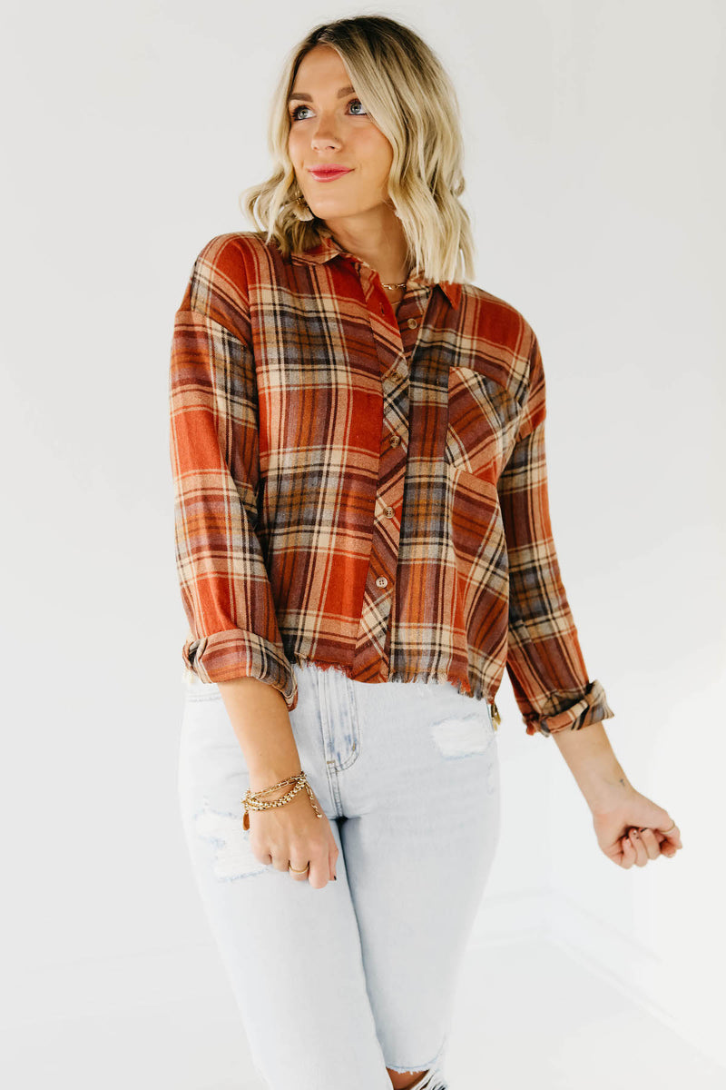 The Kayden Tape Trim Flannel Shirt