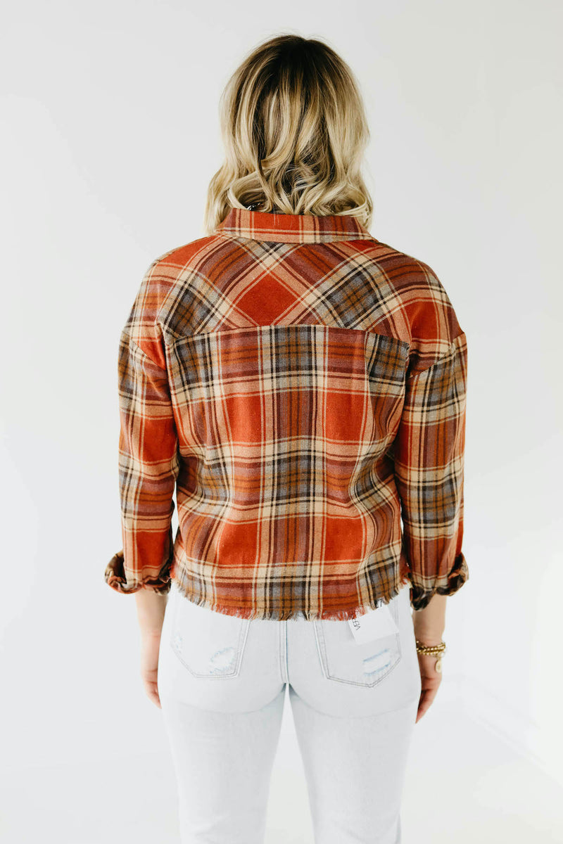 The Kayden Tape Trim Flannel Shirt