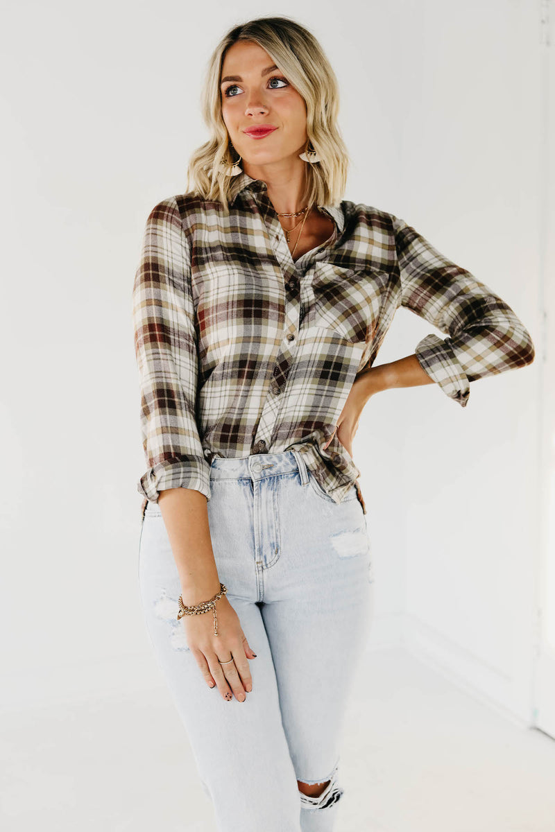 The Jada Plaid Button Down Shirt