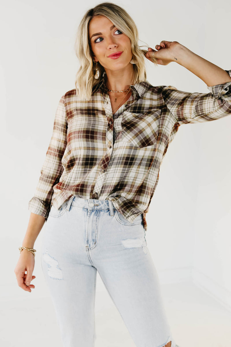 The Jada Plaid Button Down Shirt