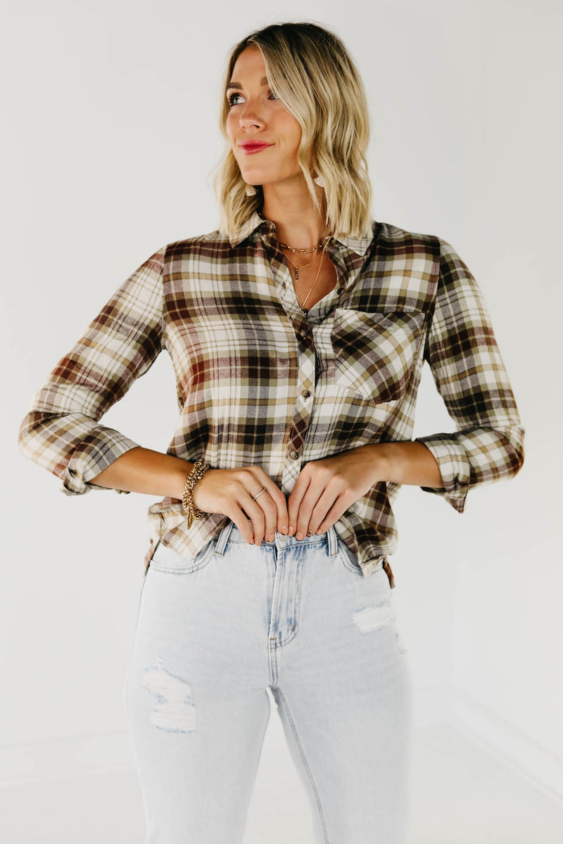 The Jada Plaid Button Down Shirt