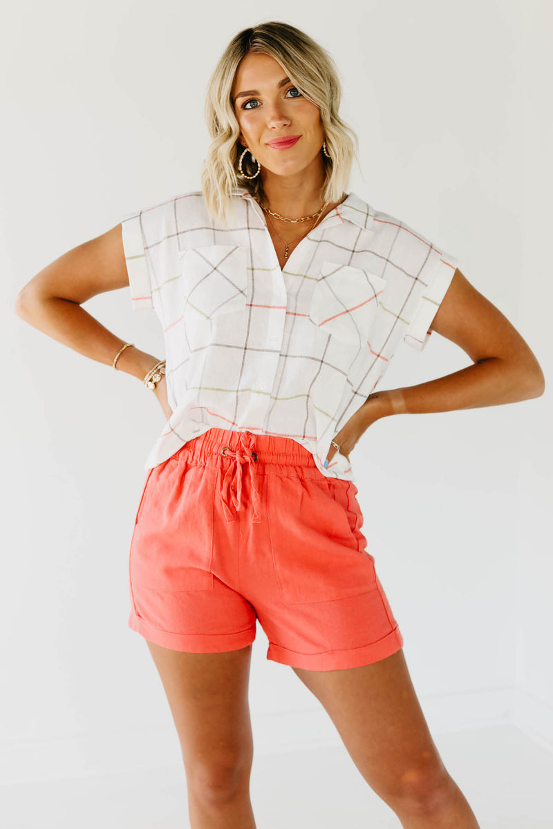 The Melba Grid Button Down Shirt