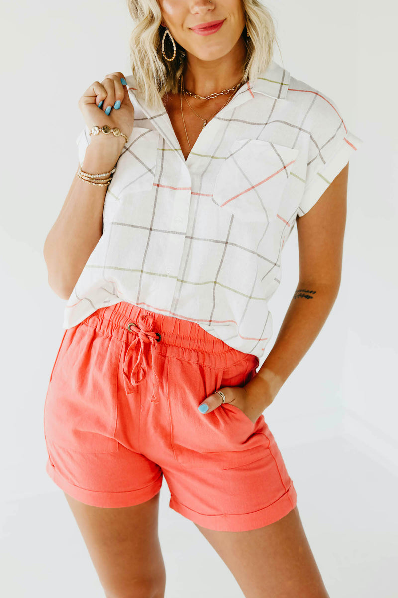 The Melba Grid Button Down Shirt
