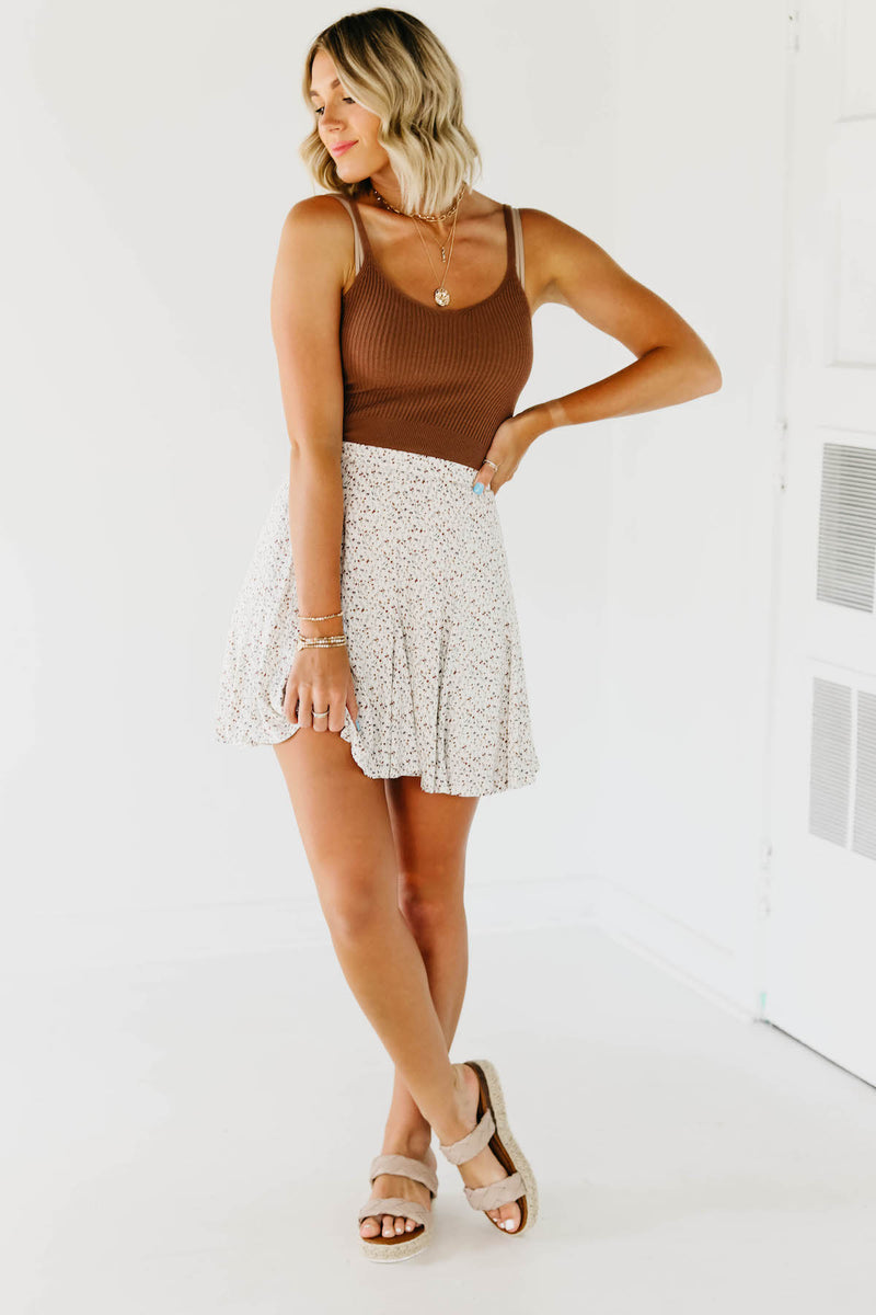 The Tamari Cropped Sweater Tank Top