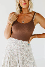 The Tamari Cropped Sweater Tank Top