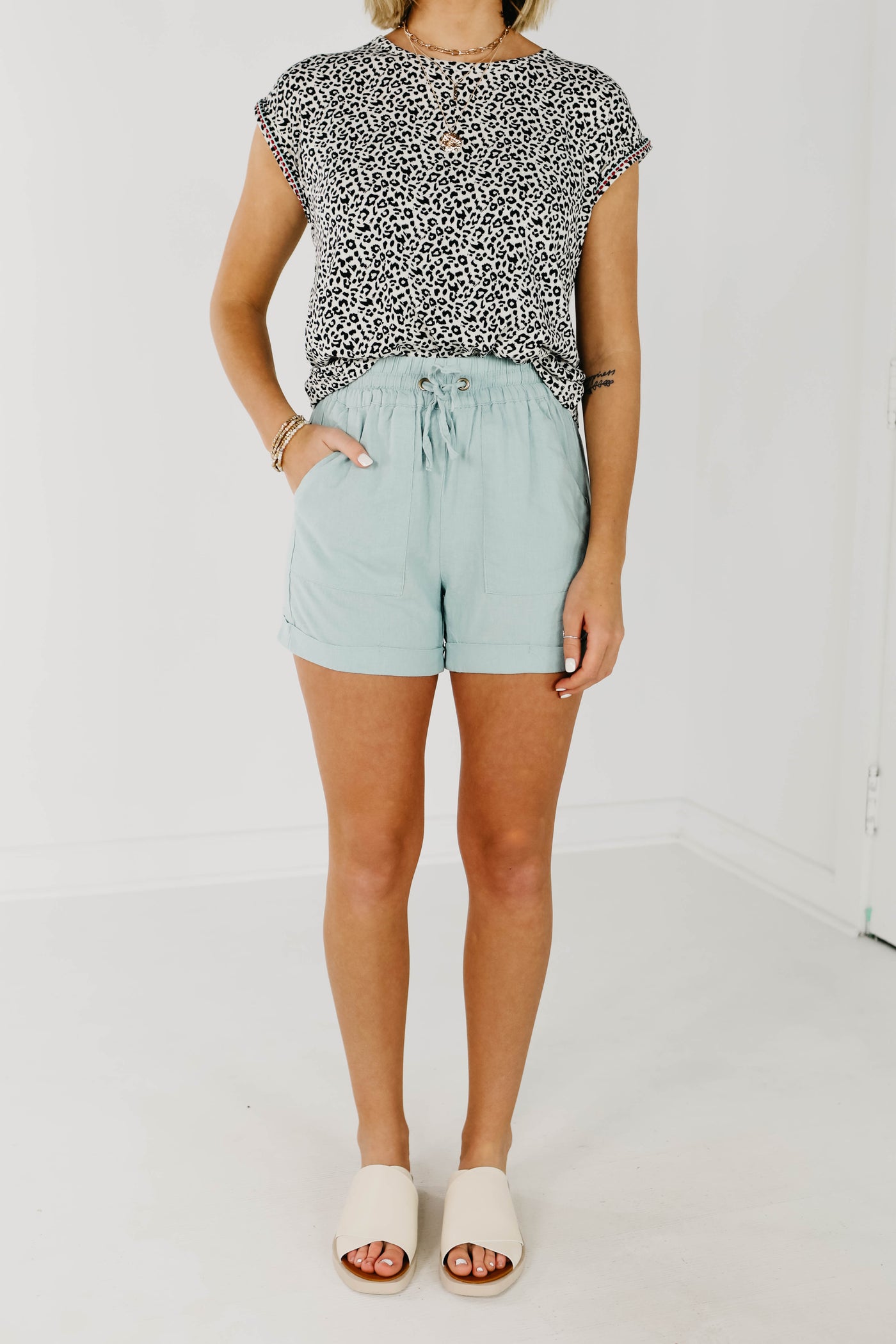 The Misty Tie Front Shorts