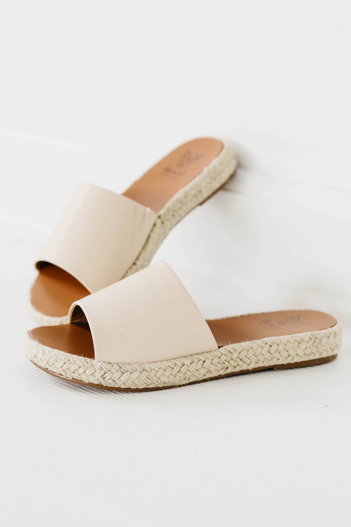 The Melanie Espadrille Slide Sandal