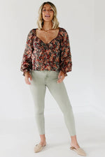The Rae Floral Peasant Blouse