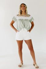 The Kami Lace Yoke Top
