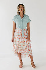 The Gannon Floral Midi Skirt