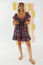 The Julius Floral Sweetheart Neck Mini Dress - FINAL SALE