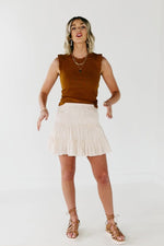 The Avalynn Embroidered Mini Skirt