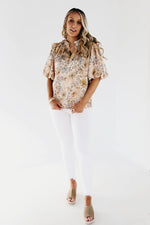 The Naya Floral Puff Sleeve Blouse - FINAL SALE
