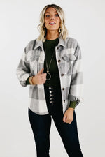 The Kennadi Brushed Plaid Shacket - FINAL SALE