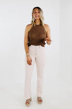 The Jase Cable Knit Halter Tank Top