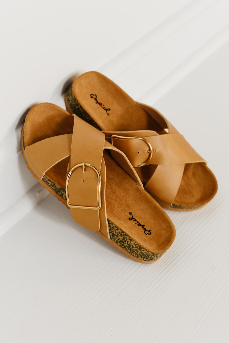 Luka Buckle Sandal - Tan