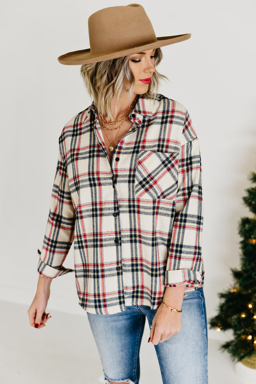The Clay Plaid Shirt - Navy