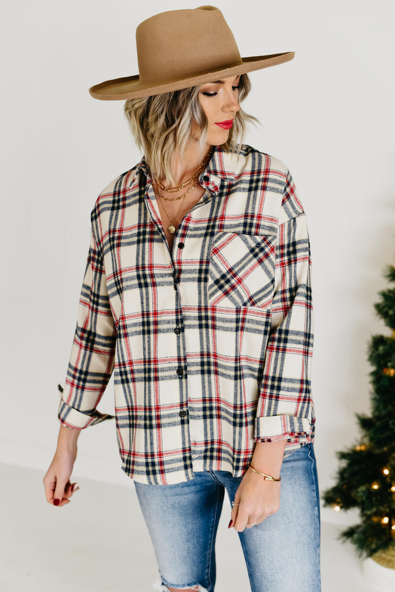 The Clay Plaid Shirt - Navy