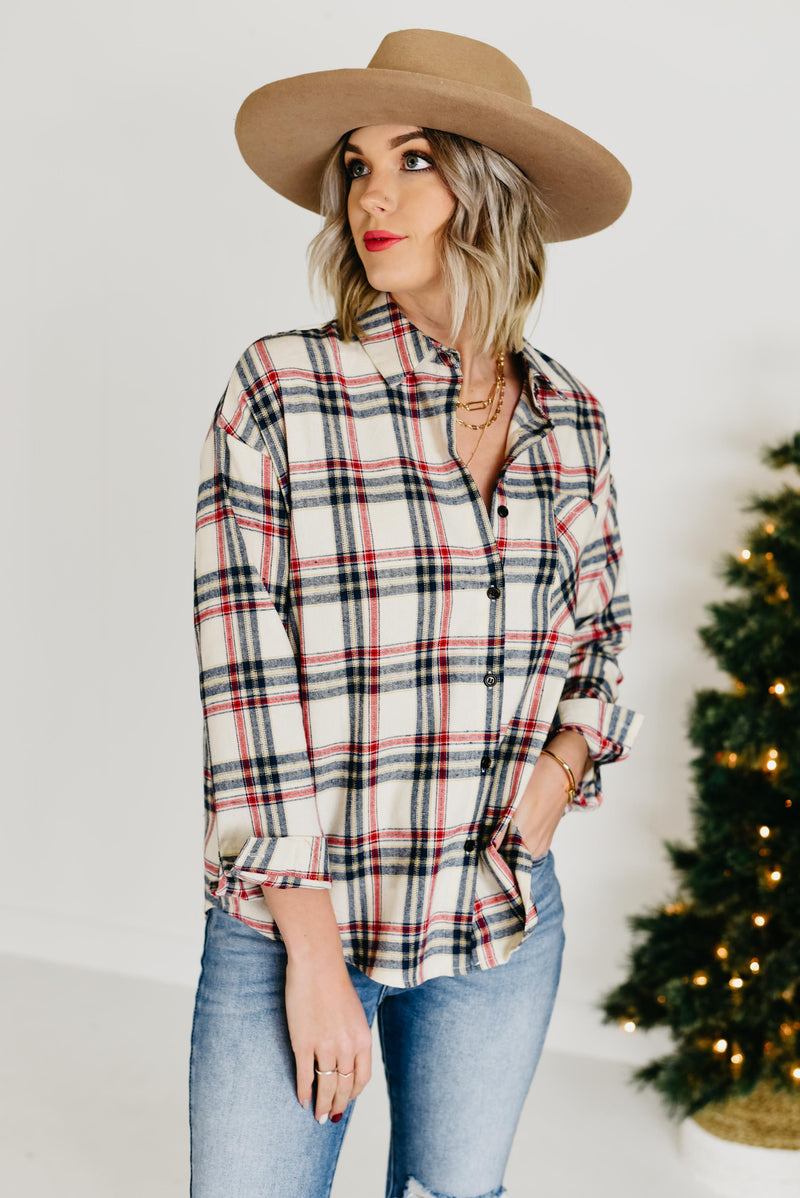 The Clay Plaid Shirt - Navy