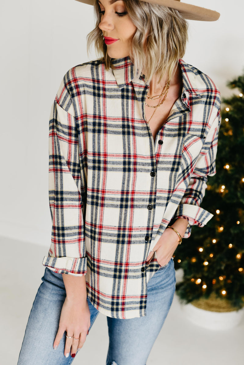 The Clay Plaid Shirt - Navy